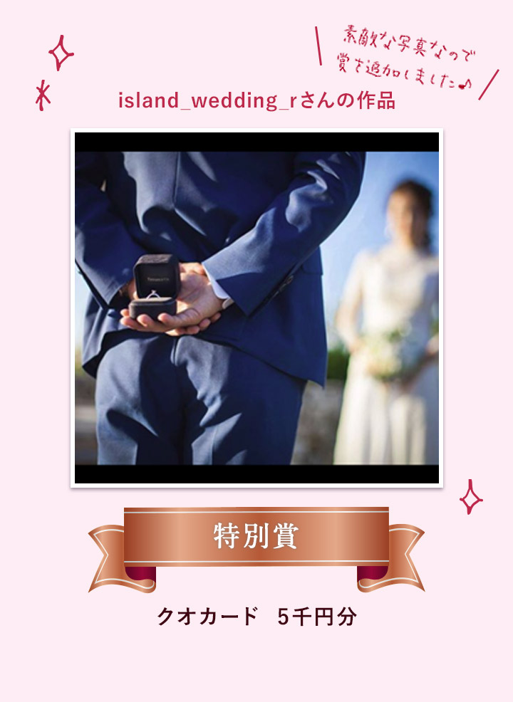 特別賞 island_wedding_rさんの作品